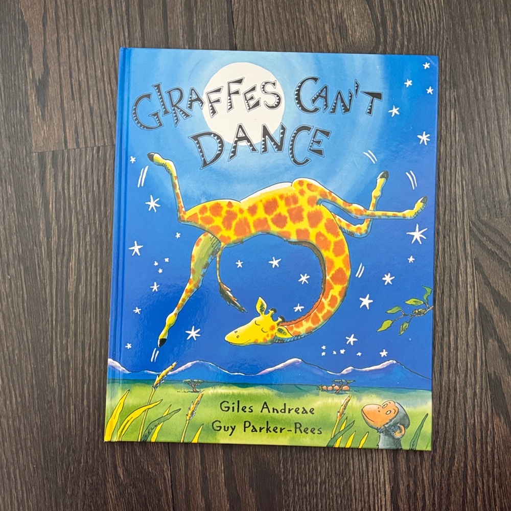 Giraffes Can't Dance Hardcover Picture Book - Blue & Yellow
